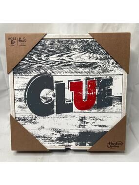 NEW SEALED Clue Rustic Wood BOX Series Edition Board Game Hasbro CRIME DETECTIVE